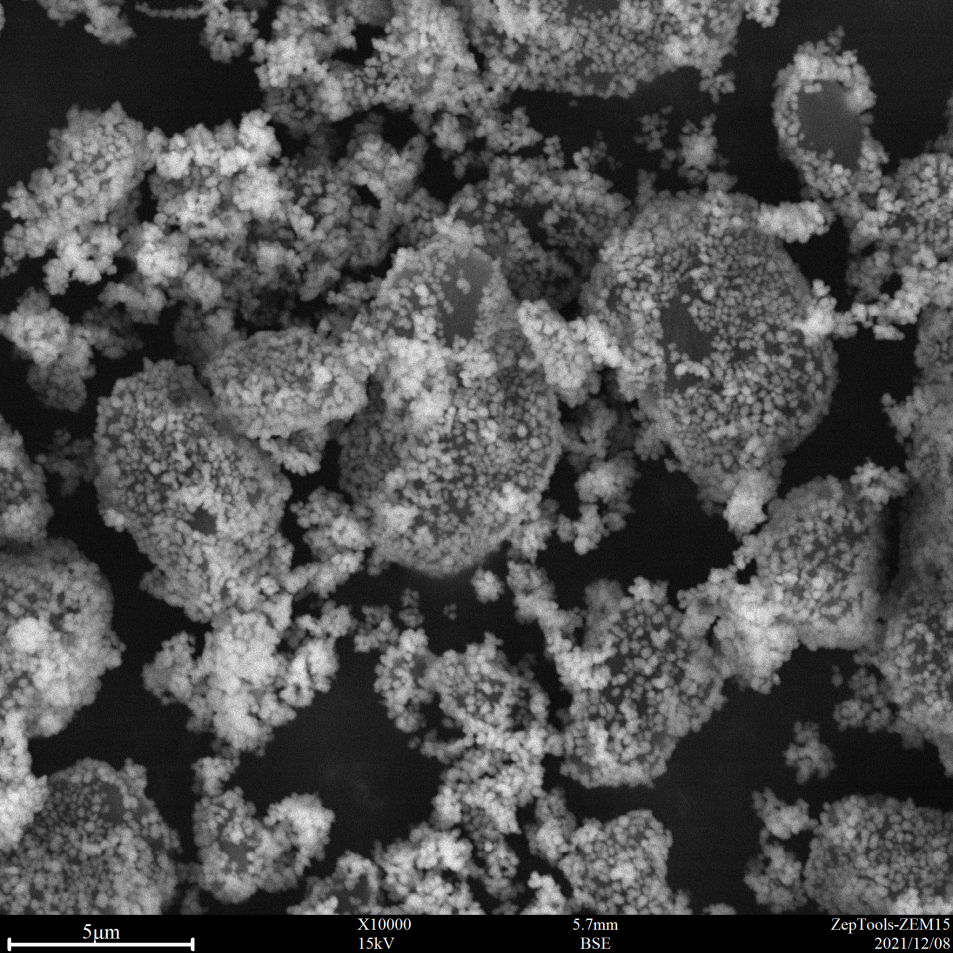 圖1 樣品未噴金ZEM15臺式掃描電鏡成像 圖1 樣品未噴金ZEM15臺式掃描電鏡成像